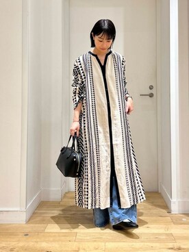 「ジャガード柄」｜yokoo さん（レディース・156cm）の春コーディネート