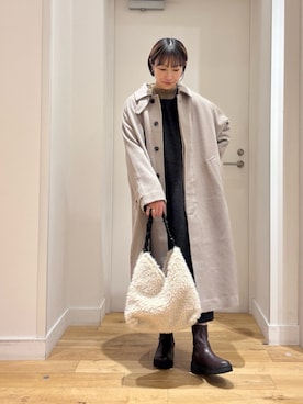 「アイテム（テーラードジャケット）」を使った、yokoo さん（レディース・156cm・30代）の冬コーディネート