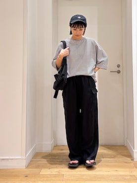 「アイテム（サンダル）」を使った、yokoo さん（レディース・156cm・30代）の夏コーディネート