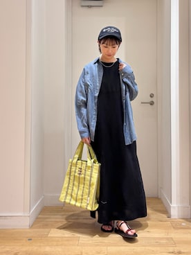 「URBAN RESEARCH DOORS（アーバンリサーチドアーズ）のアイテム（キャップ）」を使った、yokoo さん（レディース・156cm）の春コーディネート