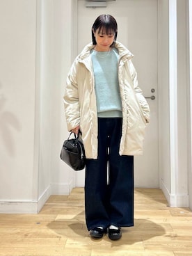 「FORK&SPOON（フォークアンドスプーン）のアイテム」を使った、yokoo さん（レディース・156cm）の冬コーディネート