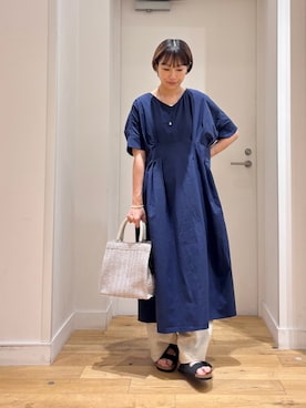 「BIRKENSTOCK（ビルケンシュトック）のBIRKENSTOCK　EXCLUSIVE ARIZONA WB(NR)（サンダル）」を使った、yokoo さん（レディース・156cm）の夏コーディネート