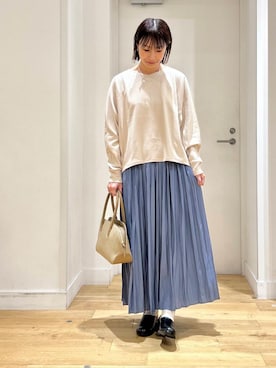 「アイテム（レインシューズ）」を使った、yokoo さん（レディース・156cm）の秋コーディネート