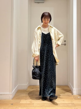 「FORK&SPOON（フォークアンドスプーン）のFORK&SPOON　フライスタンクトップ（タンクトップ）」を使った、yokoo さん（レディース・156cm）の秋コーディネート