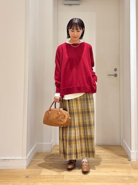 「アイテム（パンプス）」を使った、yokoo さん（レディース・156cm）の秋コーディネート