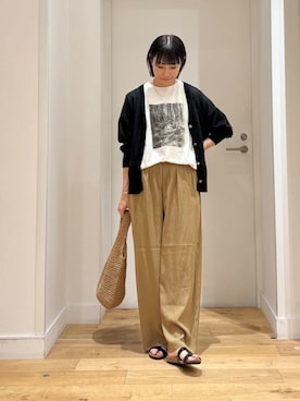 「プリントtシャツ」｜imari さん（レディース・156cm）の夏コーディネート