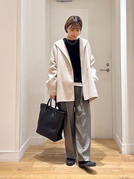 「アイテム（テーラードジャケット）」を使った、yokoo さん（レディース・156cm・30代）の秋コーディネート