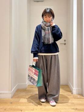 「アイテム（トップス）」を使った、yokoo さん（レディース・156cm・30代）の冬コーディネート