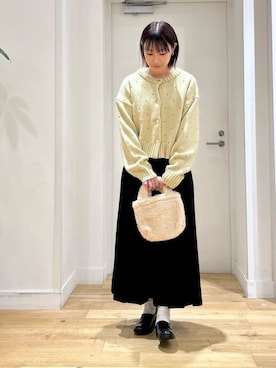 「アイテム（レインシューズ）」を使った、yokoo さん（レディース・156cm）の秋コーディネート