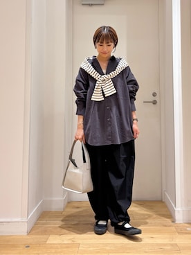 「アイテム（バッグ）」を使った、yokoo さん（レディース・156cm）の秋コーディネート