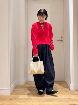 「アイテム（カーディガン/ボレロ）」を使った、yokoo さん（レディース・156cm・30代）の夏コーディネート