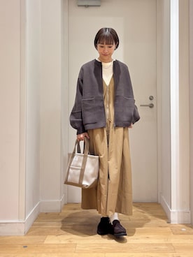 「URBAN RESEARCH DOORS(アーバンリサーチドアーズ)のアイテム(ワンピース/ドレス)」を使った、yokoo さん(レディース・156cm)の秋コーディネート