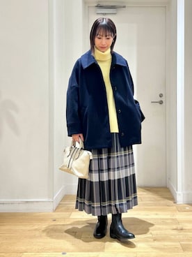 「コクーンコート」｜yokoo さん（レディース・156cm）の秋コーディネート