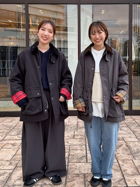 「アイテム（テーラードジャケット）」を使った、yokoo さん（レディース・156cm）の冬コーディネート