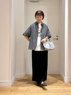 「RODE SKO（ロデスコ）のアイテム」を使った、yokoo さん（レディース・156cm）の夏コーディネート