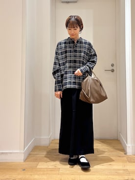 「アイテム（スカート）」を使った、yokoo さん（レディース・156cm・30代）の秋コーディネート