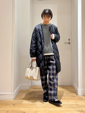 「アイテム（その他アウター）」を使った、yokoo さん（レディース・156cm・30代）の冬コーディネート