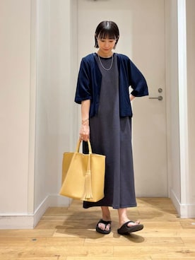 「URTECH」｜「アイテム（ワンピース/ドレス）」を使った、imari さん（レディース・156cm）の夏コーディネート