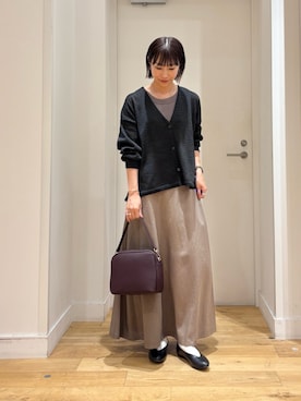 「URBAN RESEARCH DOORS（アーバンリサーチドアーズ）の2WAYスクエアショルダーバッグ（ショルダーバッグ）」を使った、yokoo さん（レディース・156cm）の秋コーディネート