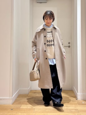 「アイテム（デニムパンツ）」を使った、yokoo さん（レディース・156cm・30代）の秋コーディネート