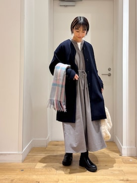 「アイテム（ワンピース）」を使った、yokoo さん（レディース・156cm・30代）の冬コーディネート