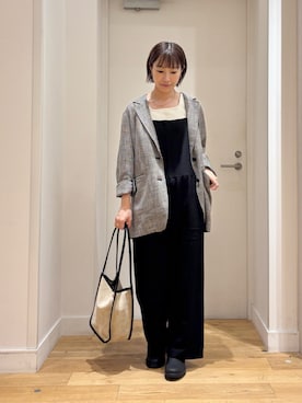 「URBAN RESEARCH DOORS（アーバンリサーチドアーズ）のアイテム（タンクトップ）」を使った、yokoo さん（レディース・156cm）の秋コーディネート