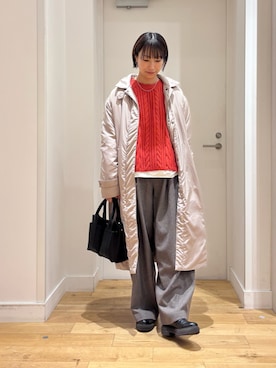 「EKAL（エカル）のアイテム」を使った、yokoo さん（レディース・156cm）の冬コーディネート