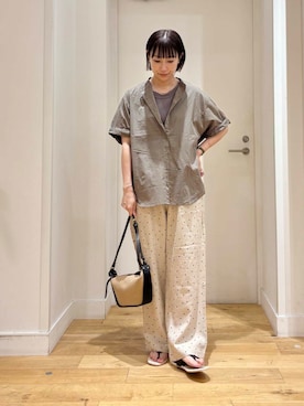 「MARCO BIANCHINI（マルコビアンチーニ）のアイテム」を使った、imari さん（レディース・156cm）の夏コーディネート