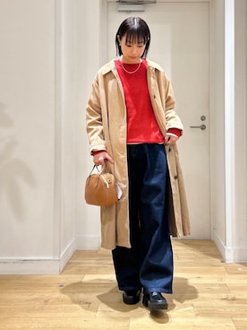 「SMITH（スミス）のアイテム」を使った、yokoo さん（レディース・156cm）の冬コーディネート