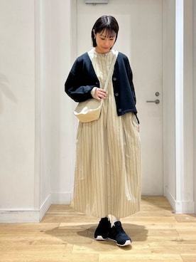 「アイテム（シャツワンピース）」を使った、yokoo さん（レディース・156cm）の秋コーディネート
