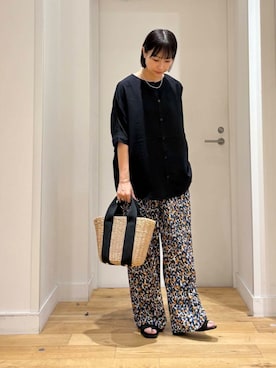 「柄物」｜imari さん（レディース・156cm）の夏コーディネート