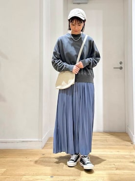 「ORCIVAL（オーシバル）のアイテム（キャップ）」を使った、yokoo さん（レディース・156cm）の秋コーディネート