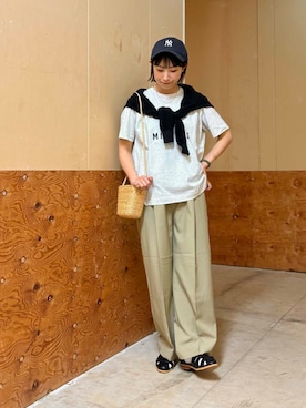 「フェスコーデ」｜「アイテム（キャップ）」を使った、imari さん（レディース・156cm）の春コーディネート