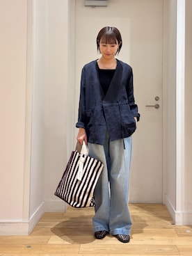 「かぐれ（カグレ）のアイテム」を使った、yokoo さん（レディース・156cm）の春コーディネート