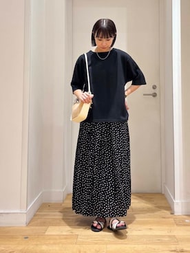 「MARCO BIANCHINI（マルコビアンチーニ）のアイテム」を使った、imari さん（レディース・156cm）の夏コーディネート