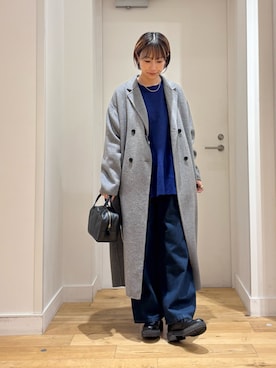 「アイテム（ボストンバッグ）」を使った、yokoo さん（レディース・156cm）の秋コーディネート