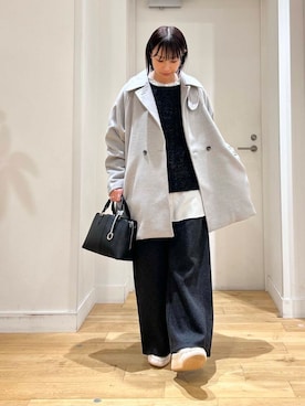 「doors」｜「アイテム（スリッポン）」を使った、yokoo さん（レディース・156cm）の冬コーディネート