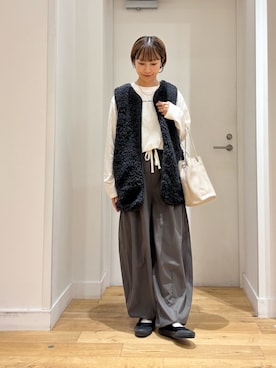 「アイテム（テーラードジャケット）」を使った、yokoo さん（レディース・156cm・30代）の秋コーディネート