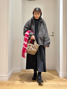 「URBAN RESEARCH DOORS WOMENS」｜「アイテム（ブーツ）」を使った、yokoo さん（レディース・156cm）の冬コーディネート