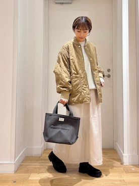 「アイテム（ジャケット/アウター）」を使った、yokoo さん（レディース・156cm）の秋コーディネート