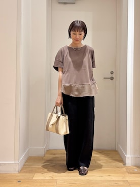 「RODE SKO（ロデスコ）のアイテム」を使った、yokoo さん（レディース・156cm）の夏コーディネート