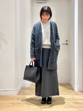 「アイテム（レインシューズ）」を使った、yokoo さん（レディース・156cm）の秋コーディネート