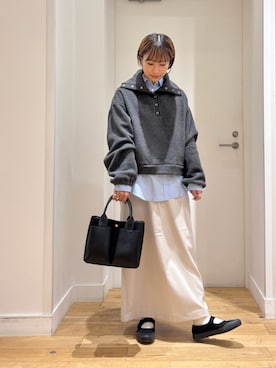 「アイテム（バレエシューズ）」を使った、yokoo さん（レディース・156cm）の秋コーディネート