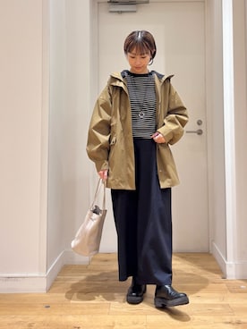 「URBAN RESEARCH DOORS（アーバンリサーチドアーズ）の防風/撥水ドロストフーディ（その他アウター）」を使った、yokoo さん（レディース・156cm・30代）の秋コーディネート