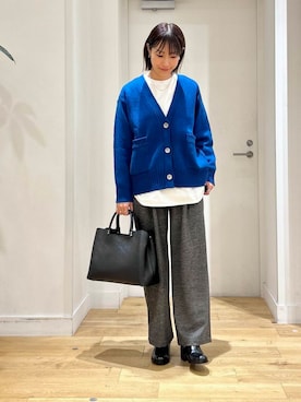 「アイテム（レインシューズ）」を使った、yokoo さん（レディース・156cm）の秋コーディネート