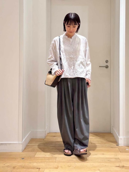 mizuiro ind high waist tuck pants（その他パンツ