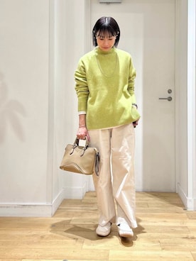 「doors」｜「アイテム（スリッポン）」を使った、yokoo さん（レディース・156cm）の冬コーディネート