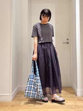 「帰省コーデ」｜「アイテム（ワンピース/ドレス）」を使った、imari さん（レディース・156cm）の夏コーディネート