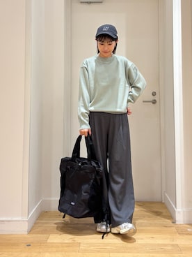 「アイテム（バックパック/リュック）」を使った、yokoo さん（レディース・156cm）の秋コーディネート