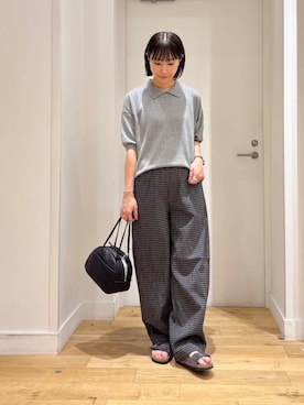 「アイテム（ボストンバッグ）」を使った、imari さん（レディース・156cm）の夏コーディネート